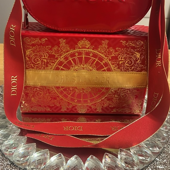 Christian Dior Red Vanity Case With Lunar New Year Box and Ribbon - Picture 9 of 12